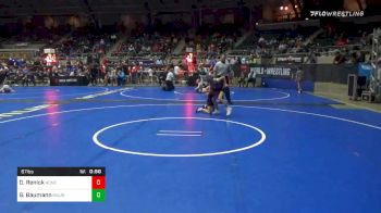 67 lbs Consolation - Davin Renick, Honey Badger WC vs Grayson Baumann, Maurer Coughlin WC