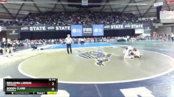 3A 170 lbs Champ. Round 2 - Benjamin Larson, Hermiston vs Boden Clark, Peninsula