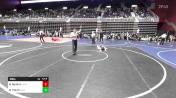 88 lbs Semifinal - Brody Nedens, Hardin WC vs Brayden Yakich, Black Fox Wr Ac