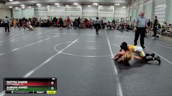 84 lbs Round 3 (6 Team) - Matteo Danise, Mat Assassins vs Subhan Ahmed, Rampage
