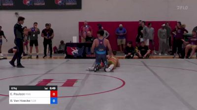 67 kg Quarterfinal - Elijah Paulson, Pinnacle Wrestling Club vs Brennan Van Hoecke, Florida