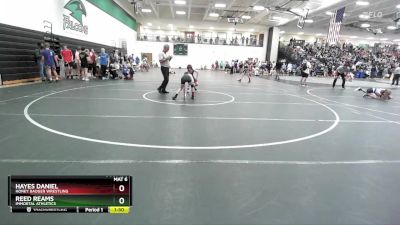 80 lbs Quarterfinal - Hayes Daniel, Honey Badger Wrestling vs Reed Reams, Immortal Athletics