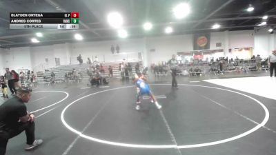 81 lbs 5th Place - Blayden Ortega, El Paso Texas WC vs Andres Cortes, Rancho Bernardo WC