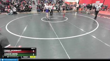 165 lbs 3rd Place Match - Tommy McDermott, BOLINGBROOK vs Connor Diemel, Rockton (Hononegah)