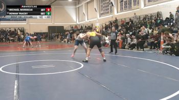 215 lbs Round Of 16 - Michael Mordecai, Amity vs Rowan Tracey, Newington