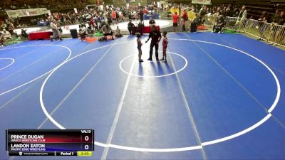 67 lbs Cons. Semi - Prince Dugan, Wasco Wrestling Club vs Landon Eaton, Pacific Edge Wrestling