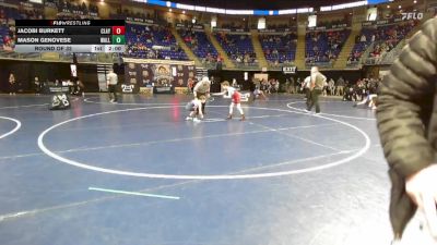 60 lbs Round Of 32 - Jacobi Burkett, Claysburg-Kimmel vs Mason Genovese, Wallenpaupack