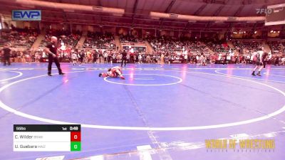 55 lbs Round Of 16 - Chance Wilder, Brawlers Wrestling Club KS vs Uriah Guebara, Maize