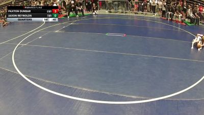 55 lbs Quarters - PAXTON DUNBAR, Uintah Wrestling vs Jaxon Reynolds, Timpanogos Wrestling