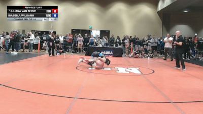 140 lbs Champ. Rd Of 16 - Juliana Van Slyke, South Hills Wrestling Academy vs Isabella Williams, Red Rose Wrestling Club