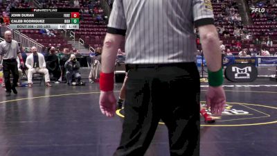 285 lbs Quarterfinal - John Duran, Fort Lebeouf vs Caleb Rodriguez, Bishop McCort