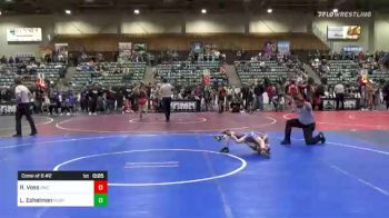 43 lbs Consi Of 8 #2 - Redek Voss, Roseburg Mat Club vs Liam Eshelman, Ruby Mountain Wrestling