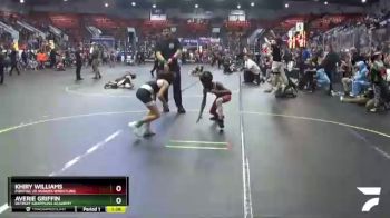 66 lbs Champ. Round 2 - Khiry Williams, Pontiac Jr Huskies Wrestling vs Averie Griffin, Detroit Grappling Academy
