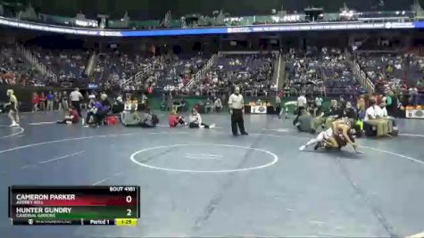 4 lbs Quarterfinal - Cameron Parker, Ardrey Kell vs Hunter Gundry, Cardinal Gibbons