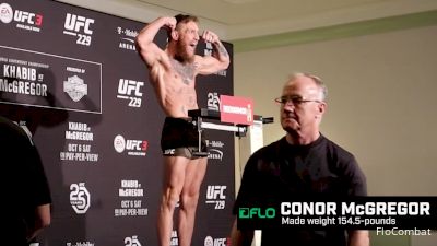 Conor McGregor Makes Weight, Issues Primal Roar | UFC 229