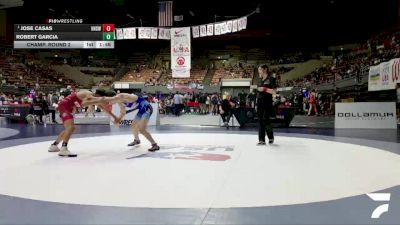 All Cadet Boys Freestyle Lower - 126 lbs Champ. Round 2 - Jose Casas, Highland High School Wrestling (Bakersfield) vs Robert Garcia