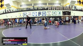 157 lbs Cons. Round 3 - Graydon Staley, Unattached vs Siang Mawi, Perry Meridian Wrestling Club