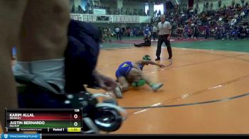 126 lbs Quarterfinal - Justin Bernardo, Hilltop vs Karim Allal, Brawley