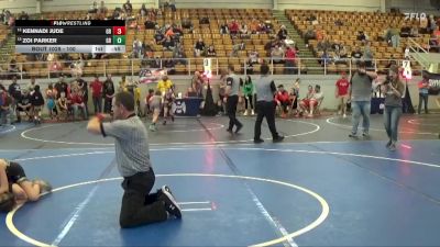 100 lbs 5th Place Match - Kennadi Jude, Miami Trace vs Zoi Parker, New Richmond