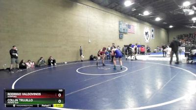 165 lbs Cons. Round 1 - Collin Trujillo, Morro Bay vs Rodrigo Valdovinos, Hanford