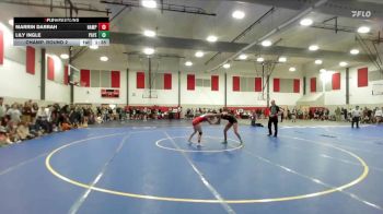 125 lbs Champ. Round 2 - Marrin Darrah, Nampa vs Lily Ingle, Payette