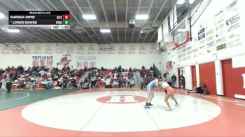 105 lbs Champ. Round 2 - Lorien Bowns, Nyssa vs Vanessa Ortiz, Glenns Ferry
