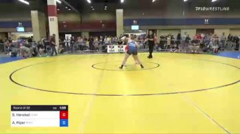 65 kg Round Of 32 - Sarah Henckel, Team Tugman Wrestling Club vs Abby Piper, Post Falls High School Wrestling