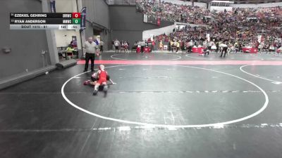 81 lbs Champ. Round 1 - Ezekiel Gehring, Slinger Red Rhinos Wrestling Club vs Ryan Anderson, Milton Monsters Wrestling Club
