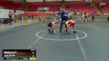 80 lbs Finals (2 Team) - Braden Haley, Hoosier Havoc vs Ryan Miller, Lake WC