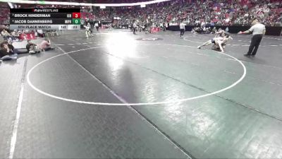 D3-150 lbs 5th Place Match - Brock Hinderman, Iowa-Grant/Highland vs Jacob Dannenberg, Mineral Point