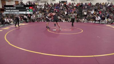 285 lbs 1st Place Match - Mark Effendian, Faith Christian Academy vs Alex Taylor, Mount Vernon
