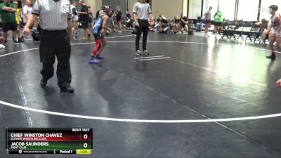 100 lbs Quarterfinal - Jacob Saunders, Fight Club vs Chief Winston Chavez, Elevate Wrestling Club