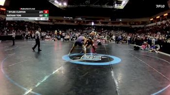 4A 160 lbs Quarterfinal - Rylee Clinton, Aztec vs Nathan Tom, Kirtland