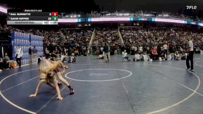 3A 126 lbs Quarterfinal - Gavin Nipper, Jacksonville High School vs Kail Burnette, Pisgah High School