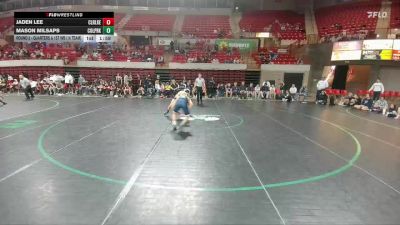 132 lbs Round 2 - Quarters & 1st Wb (16 Team) - Mason Milsaps, Conroe Woodlands College Park vs Jaden Lee, Houston Clear Lake