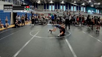 68 lbs Round 4 (6 Team) - Liam Oliver, The Storm Center vs Colton Self, BHWC | Dirt Divers