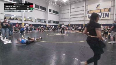 70 lbs Round Of 16 - Cameron Wallace, Eagleville vs Miles Intorre, Middletown