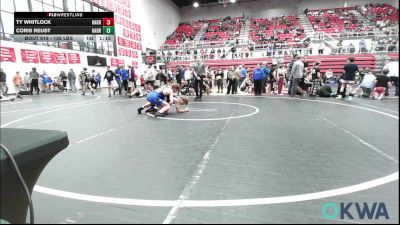 126 lbs Rr Rnd 2 - Ty Whitlock, Harrah Little League Wrestling vs Coris Reust, Harrah Little League Wrestling
