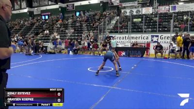 97 lbs Cons. Round 3 - Kenly Estevez, FL vs Graysen Koepke, WI