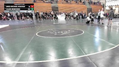 144 lbs Semifinal - Ames-Michael Hoevker, Granite Hills vs Caleb Benevides, Brawley