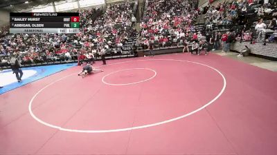 3A 120 lbs Semifinal - Bailey Hurst, Grantsville vs Abbigail Olsen, Providence Hall