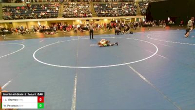 Boys 3rd-4th Grade - 67 Cons. Round 2 - Bruce Thomas, Central Iowa Wrestling Club /Team Intensity vs Wyatt Peterson, DC Elite Wrestling