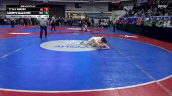 5A 126 lbs Quarterfinal - Dylan Andres, Elmore County School vs Garrett Slaughter, Shelby County