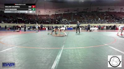 94 lbs Consi Of 4 - Callan Caldwell, Fort Gibson Youth Wrestling vs Jack Maguire, Chandler JH