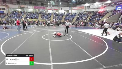 70 lbs Quarterfinal - Michael Lozano |||, Valley Bad Boys vs Leo Adame, Victory Wrestling Club