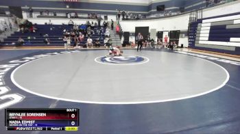 125 lbs Finals (2 Team) - Nadia Edmist, Sisters On The Mat vs Brynlee Sorensen, Utah 1