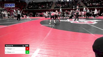 75 lbs Round Of 16 - Owen Boggs, Cleveland Take Down Club vs Ryder Shaw, Barnsdall Youth Wrestling