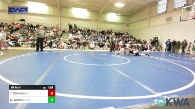 112 lbs Rr Rnd 1 - Tate Clawson, Sallisaw Takedown Club vs Camron Waters, Pocola Youth Wrestling