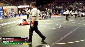 215 Class 2 lbs Quarterfinal - Brayden Bush, Pleasant Hill vs Bo Leatherman, Odessa