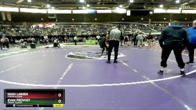 106 lbs Cons. Round 4 - Nash Larsen, Coeur D Alene vs Evan Provost, Crook County